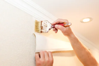 Pose de papier peint à Saint-Roch — revêtements muraux et toiles de verre